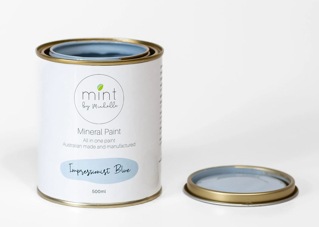 Impressionist Blue, Light Blue Mineral Paint for Furniture, MINT by Michelle