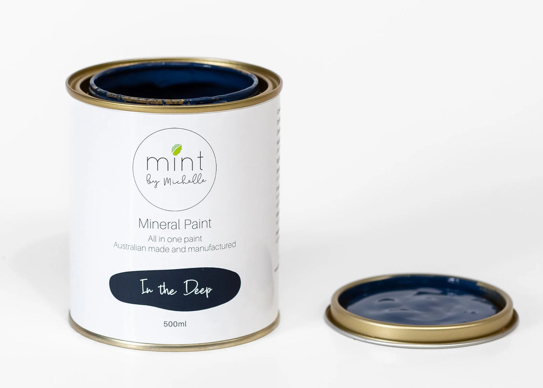 In The Deep, Navy Blue Mineral Paint for Furniture, MINT by Michelle