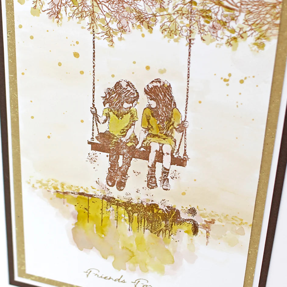 Friends Forever - Andy Skinner Rubber Stamp