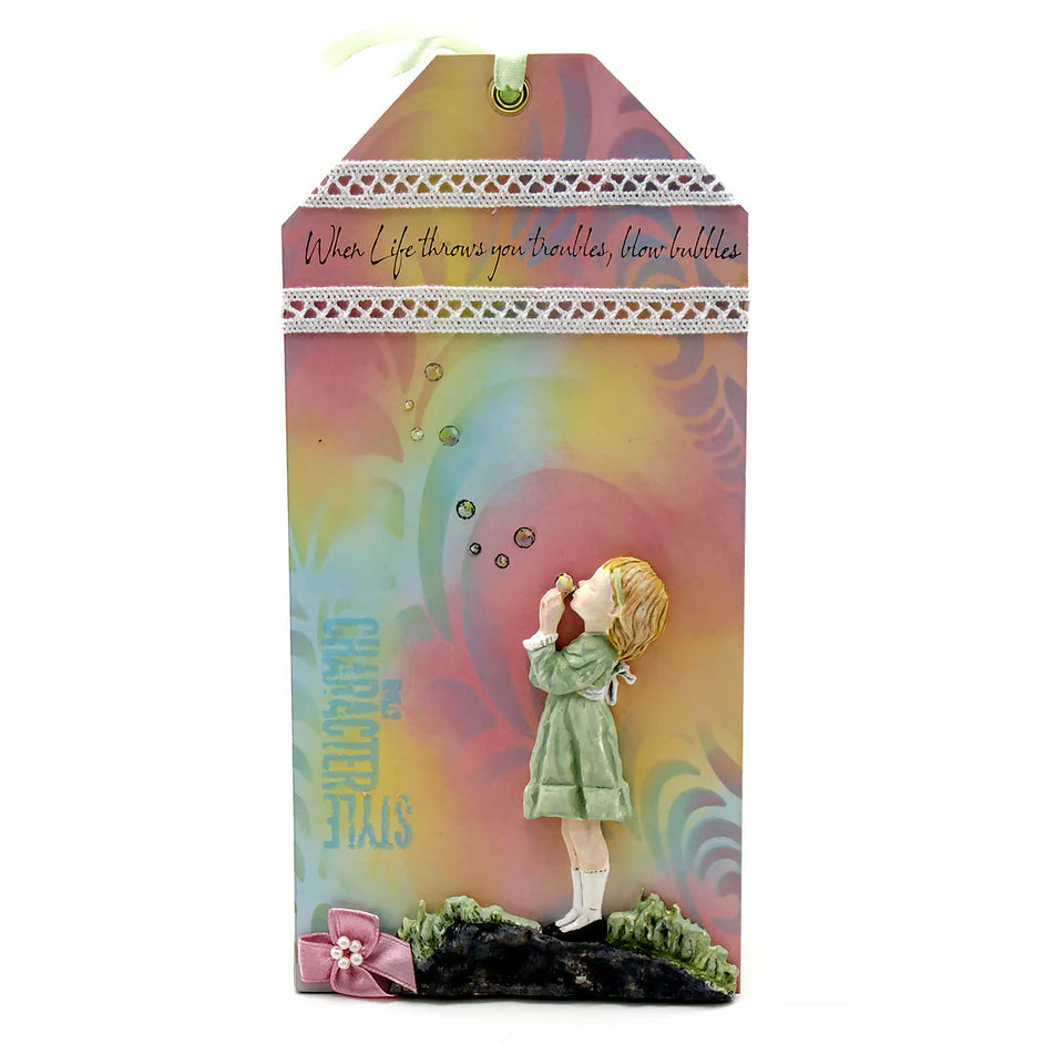 Blowing Bubbles by Andy Skinner Silicone Mould - Cosmic Shimmer