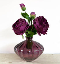 Load image into Gallery viewer, Mauve Fluted Vase - 100% Recycled Glass