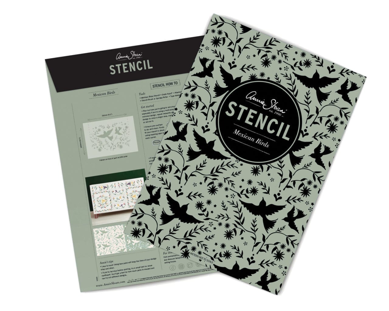 Mexican Birds Stencil - Annie Sloan