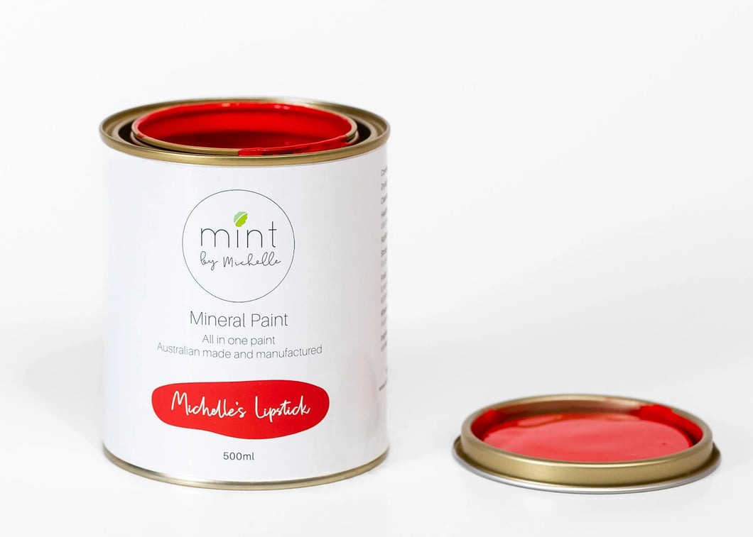 Michelle's Lipstick, Bright Red Mineral Paint for Furniture, MINT by Michelle