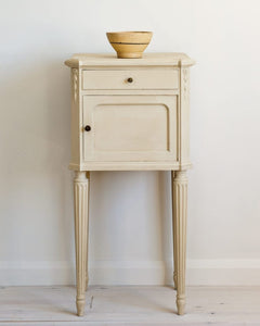 Dark Cream Chalk Paint for Furniture - Old Ochre Annie Sloan Painted Side Table