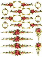 Load image into Gallery viewer, Petite Fleur Red IOD Paint Inlay - Iron Orchid Designs