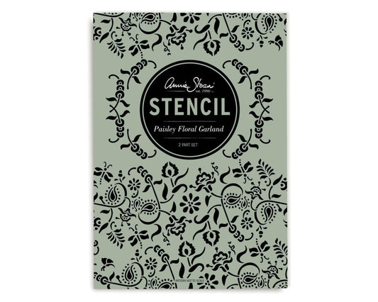 Paisley Floral Garland Stencil - Annie Sloan