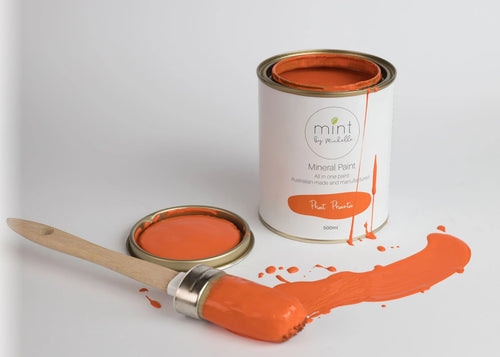 Phat Phanta, Bright Orange Mineral Paint for Furniture, MINT by Michelle