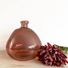 Load image into Gallery viewer, Blush Pink Blown Glass Vase - 100% Recycled Glass