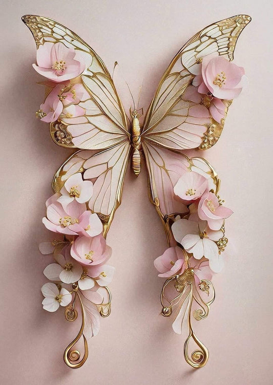 Pink Butterfly - MINT By Michelle Decoupage Papers for Furniture