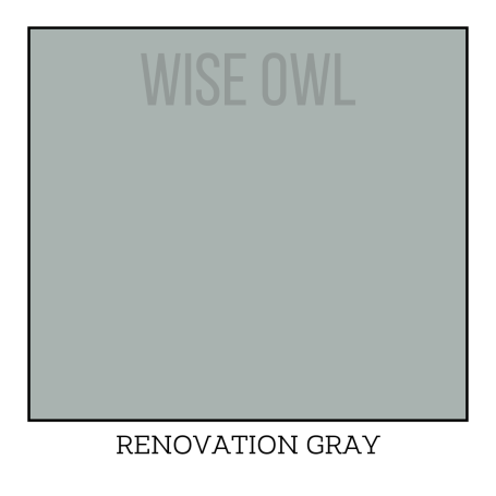 Cool Grey Furniture Paint - Renovation Gray - Wise Owl One Hour Enamel Paint