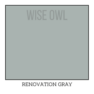 Cool Grey Furniture Paint - Renovation Gray - Wise Owl One Hour Enamel Paint
