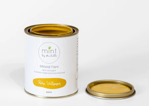 Retro Wallpaper, Warm Mustard Yellow Mineral Paint for Furniture, MINT by Michelle