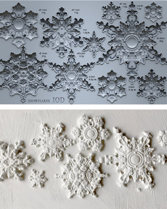 Snowflakes Mould | Iron Orchid Designs *LIMITED RELEASE*