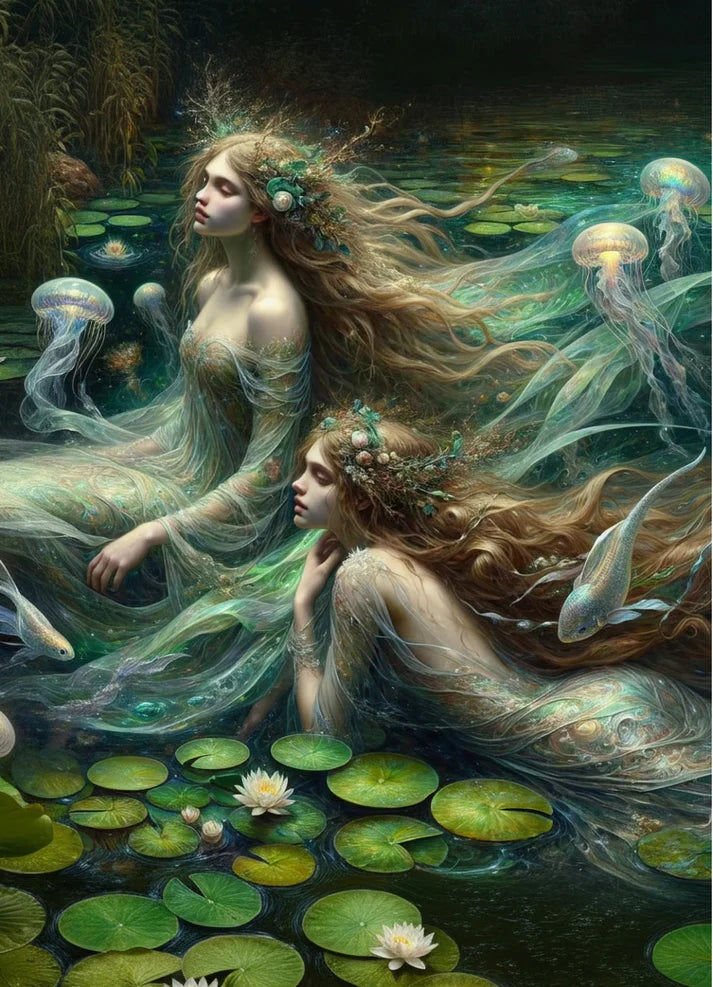 Song Of The Water Spirit Decoupage Paper - MINT by Michelle LIMITED EDITION