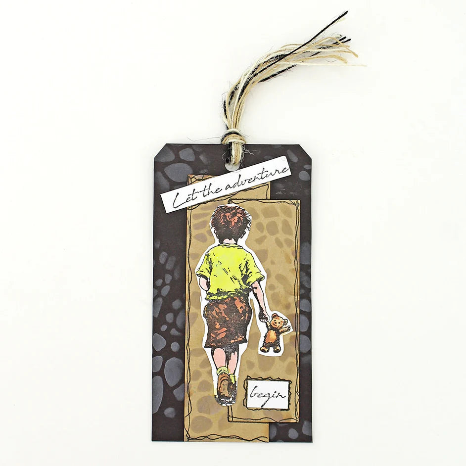 Let The Adventure Begin - Andy Skinner Rubber Stamp