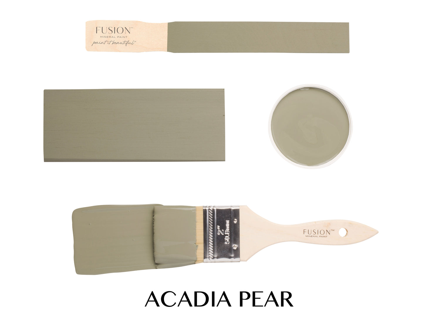 Acadia Pear, Soft Olive Furniture Paint, Fusion Mineral Paint