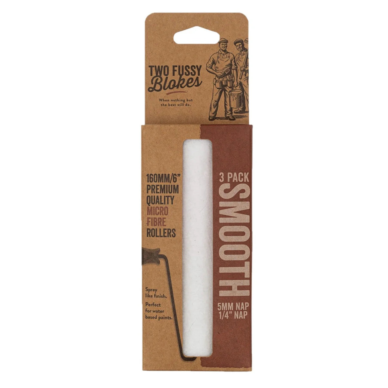 Microfibre Mini 6" Paint Roller Sleeve - 3 pack - Two Fussy Blokes