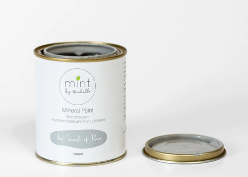The Sound of Rain, Soft Grey Mineral Paint for Furniture, MINT by Michelle