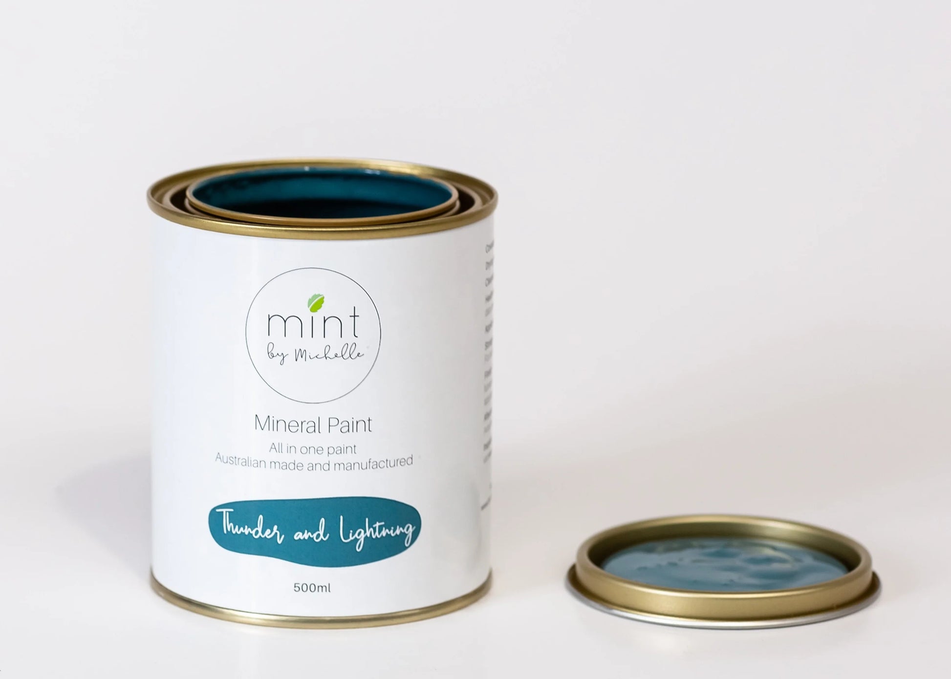 Thunder and Lightening, Dark Blue Mineral Paint for Furniture, MINT by Michelle
