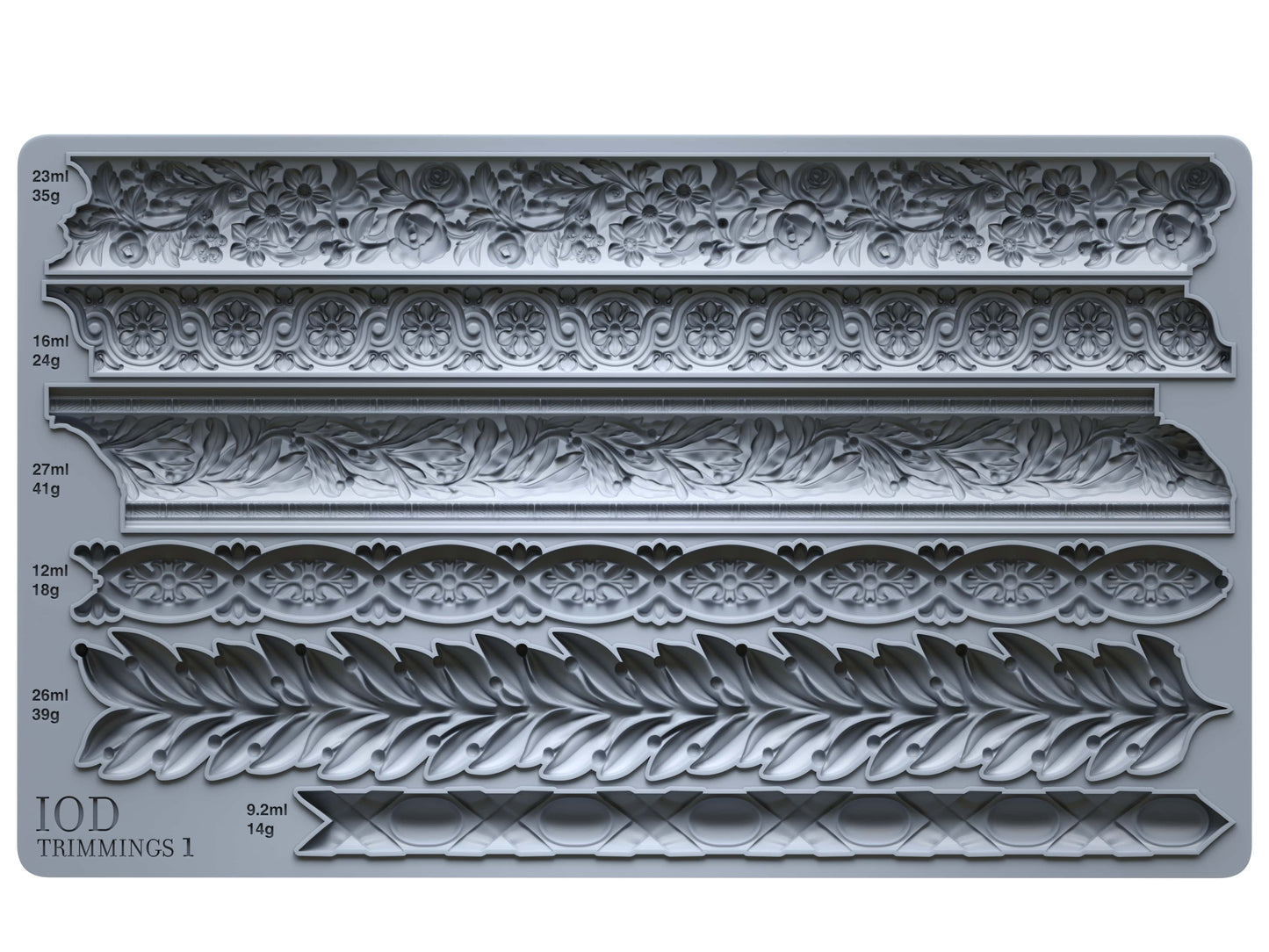 Trimmings 1 Mould by IOD - Iron Orchid Designs