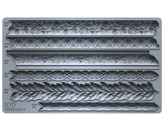 Trimmings 1 Mould by IOD - Iron Orchid Designs
