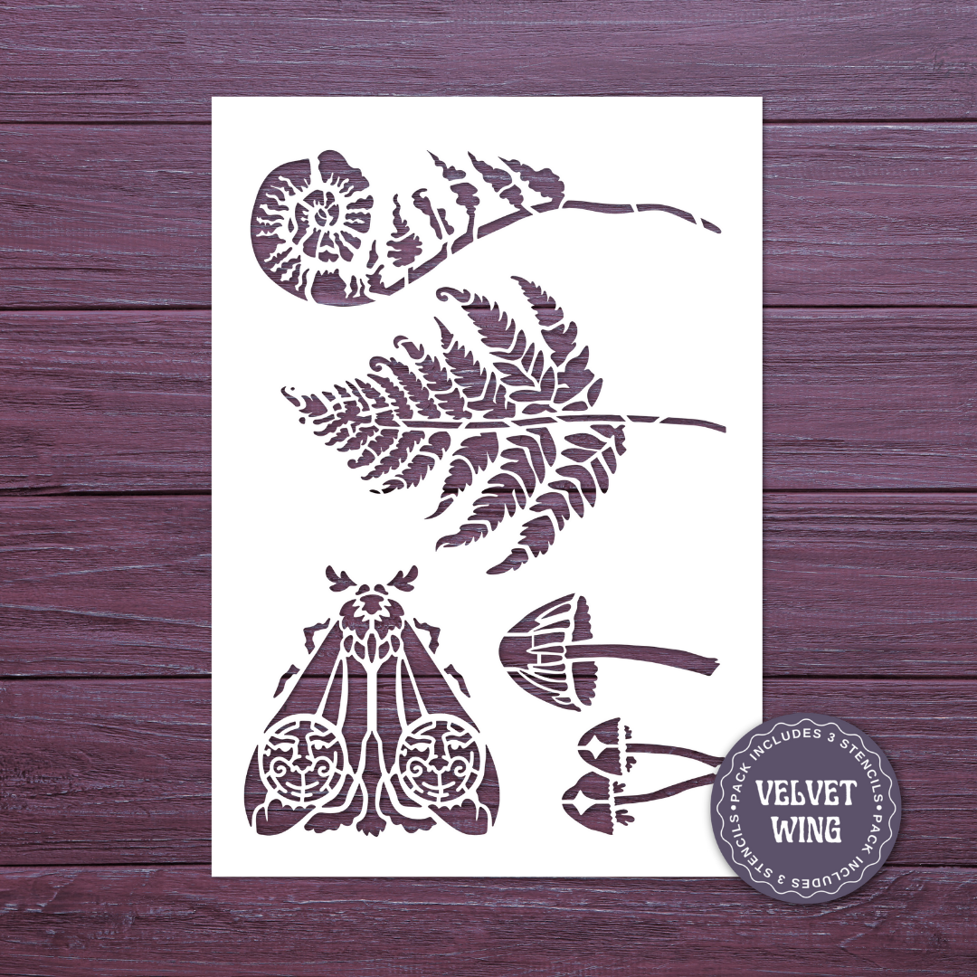 Velvet Wing Stencil | Made By Marley