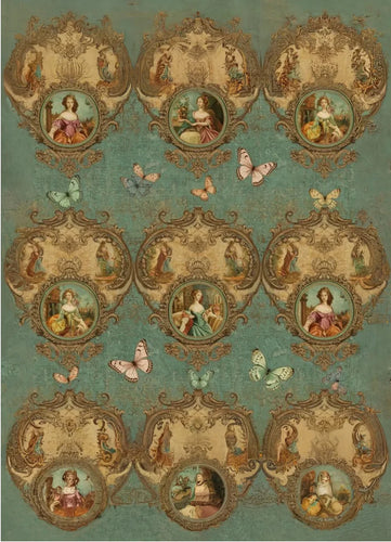 Versailles on Repeat Decoupage Paper - MINT by Michelle LIMITED EDITION