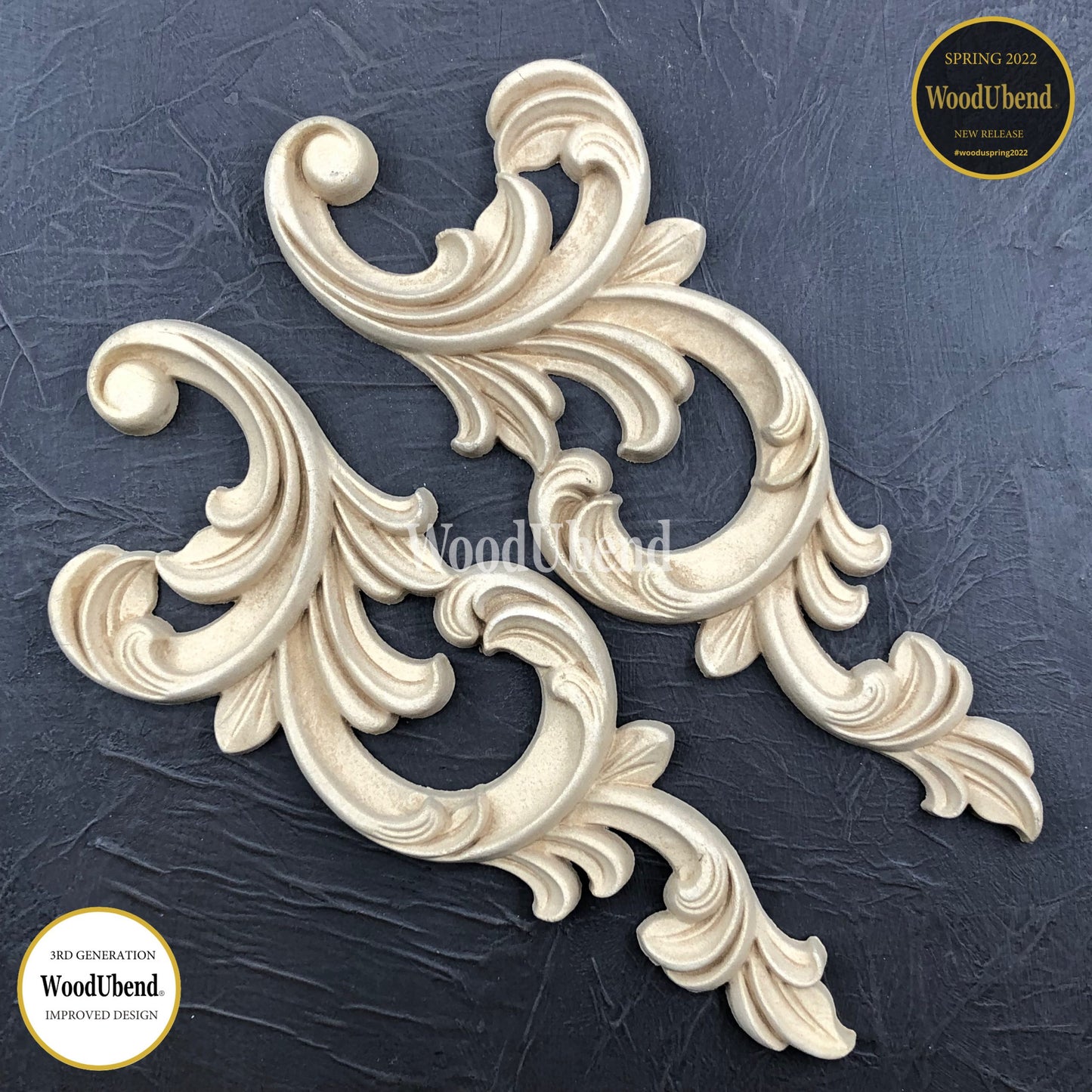 Leafy Scrolls JMM WUB6084 - WoodUbend Mouldings