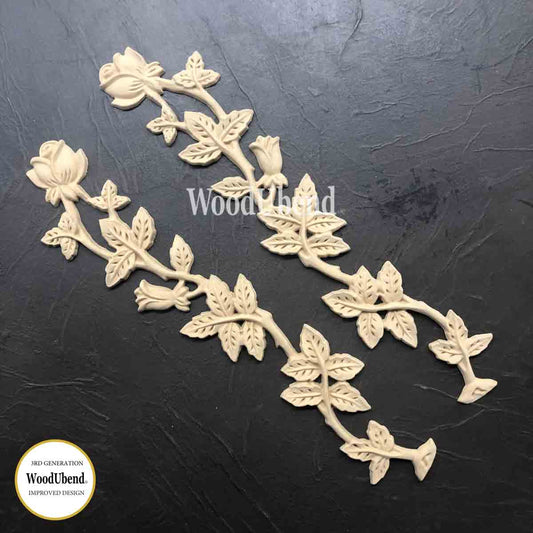 Roses and Stems WUB1413 - WoodUbend Mouldings