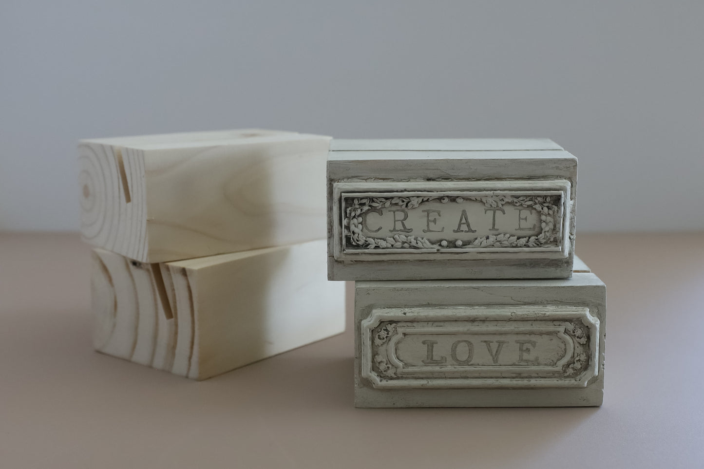 Wood Block Stands | Iron Orchid Designs