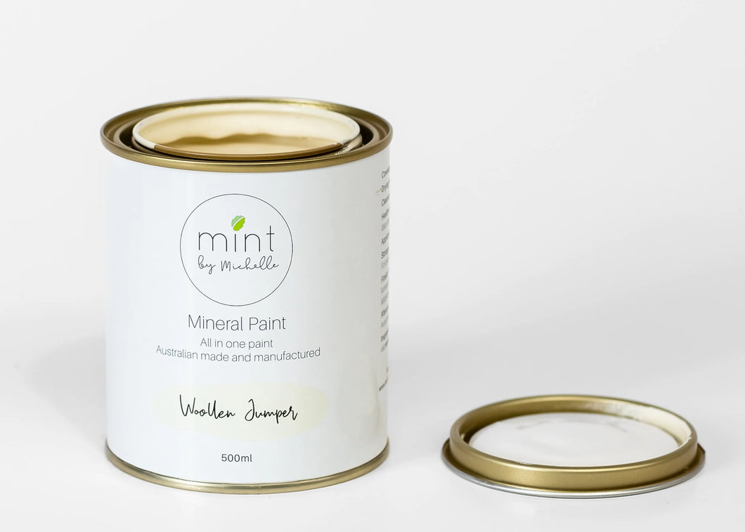 Woollen Jumper, Warm White Mineral Paint for Furniture, MINT by Michelle