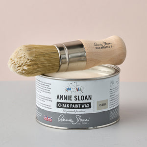 Clear Chalk Paint Wax by Annie Sloan with Wax Brush