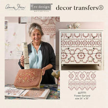 Load image into Gallery viewer, Flower Garland Transfer - Annie Sloan &amp; Redesign with Prima