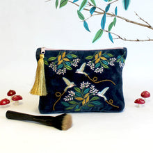 Load image into Gallery viewer, Bird Make Up Bag - Secret Garden by House of Disaster