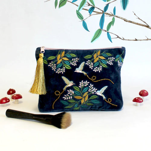 Bird Make Up Bag - Secret Garden by House of Disaster