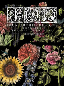 Botanist Journal IOD Transfer - Iron Orchid Designs