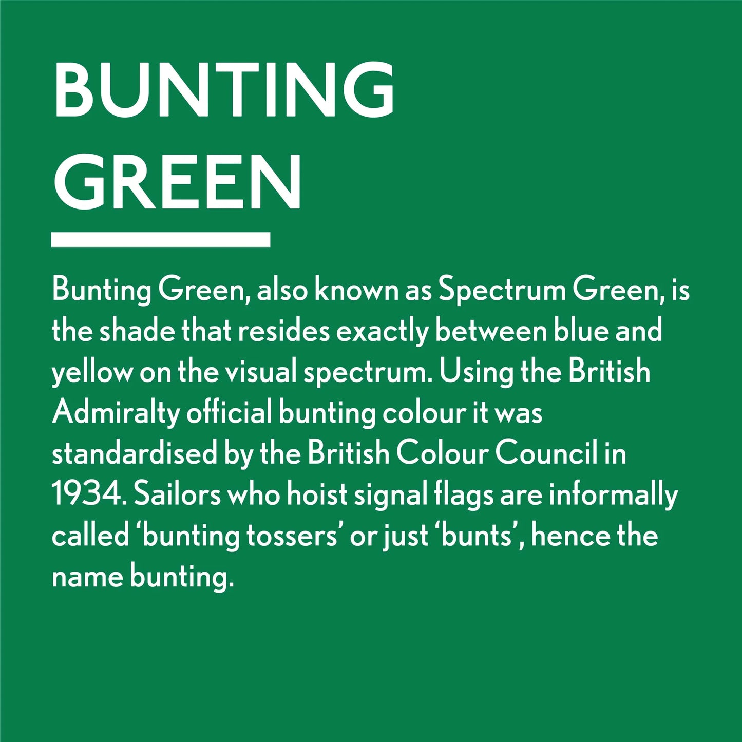 Bunting Green - Jubilee Paint
