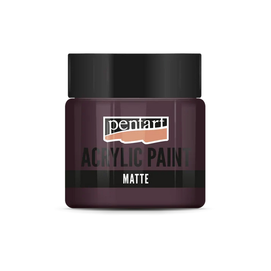 Pentart Matte Acrylic Paint – Eggplant – 50ml