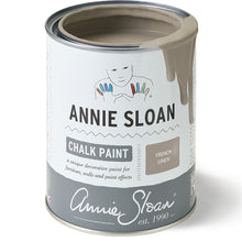 Load image into Gallery viewer, Warm Grey Chalk Paint for Furniture - French Linen Annie Sloan 