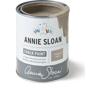 Warm Grey Chalk Paint for Furniture - French Linen Annie Sloan 