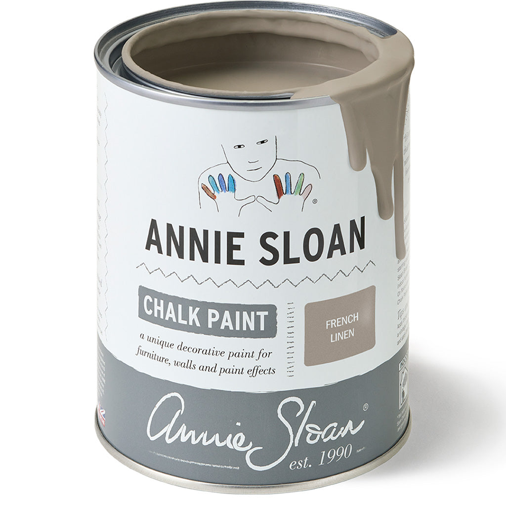 Warm Grey Chalk Paint for Furniture - French Linen Annie Sloan 