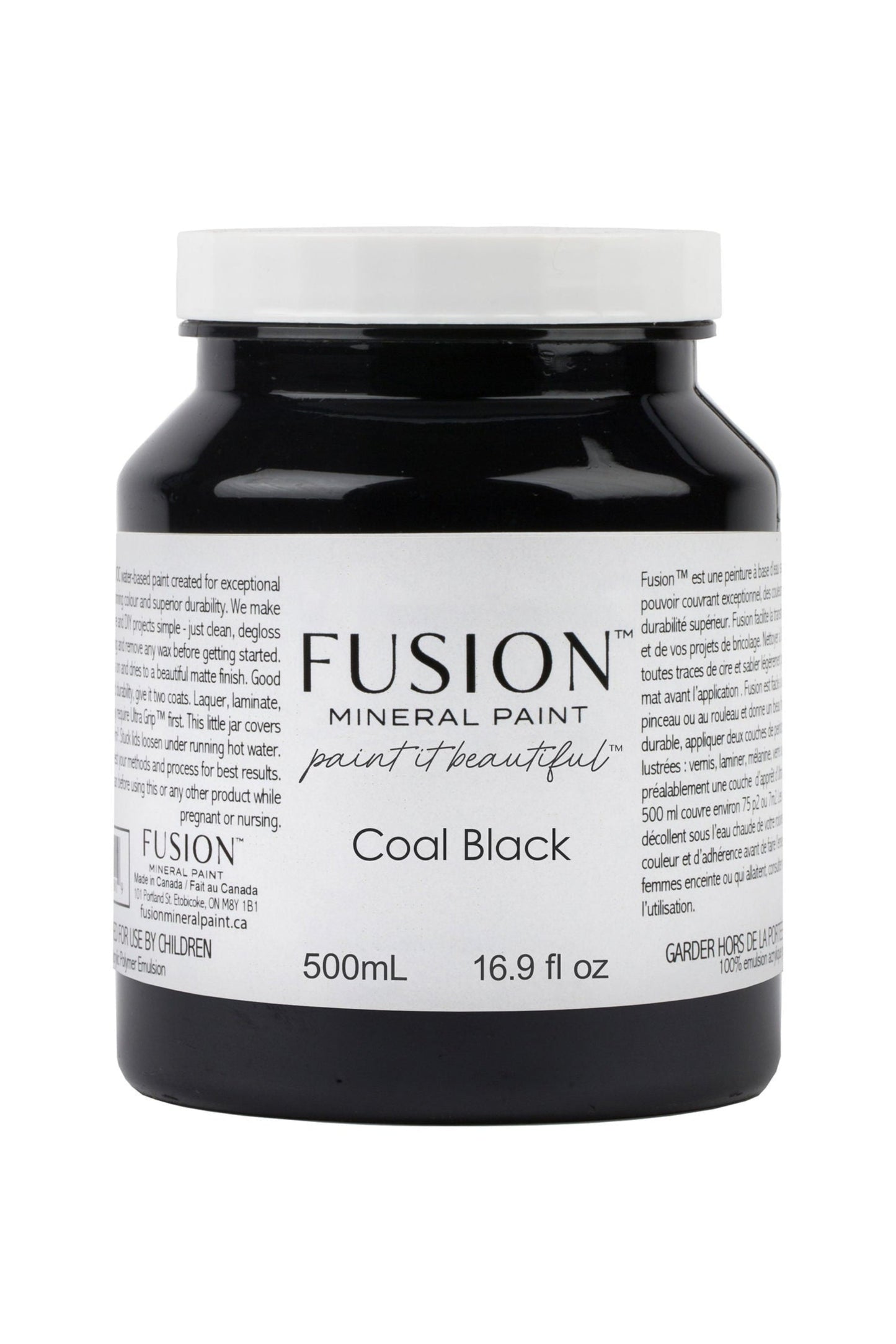 Fusion Mineral Paint Coal Black 500ml