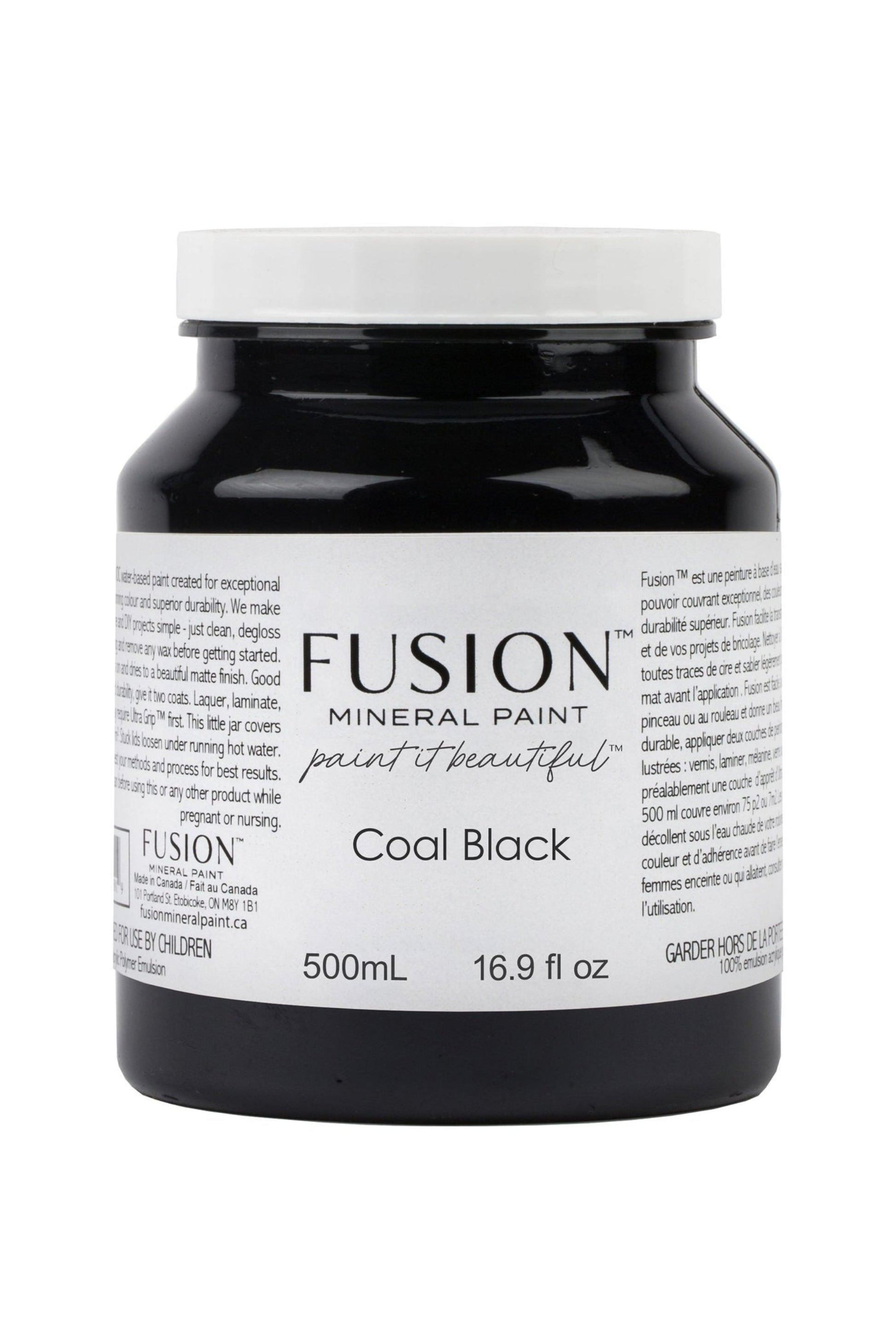 Fusion Mineral Paint Coal Black 500ml