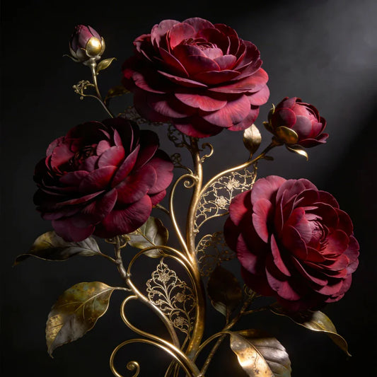 Gilded Bloom Decoupage Paper - MINT by Michelle