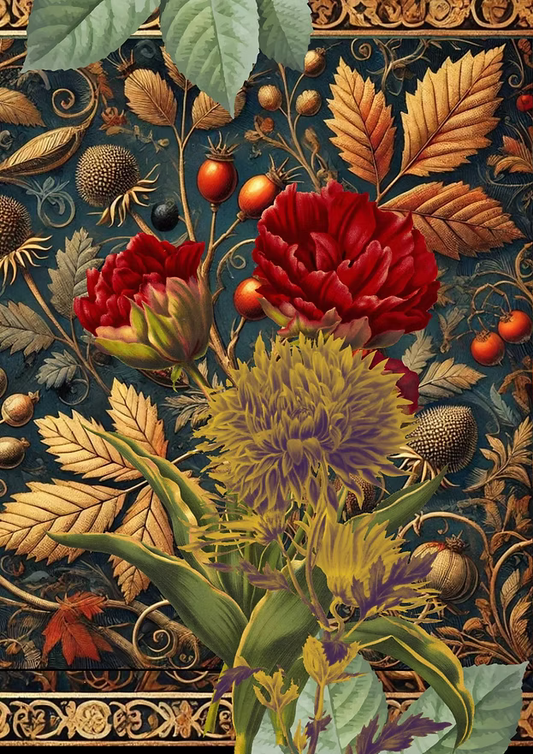 Hedgerow and Rosehip Decoupage Paper | Made By Marley