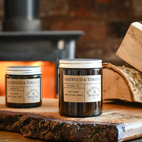 Sea Salt and Sage Candle, Soy Wax Candle Made In Lancashire, Old Man and Magpie