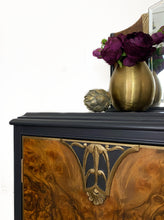 Load image into Gallery viewer, Vintage Walnut Sideboard with Mirror