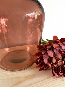 Blush Pink Demijohn Vase -100% Recycled Glass