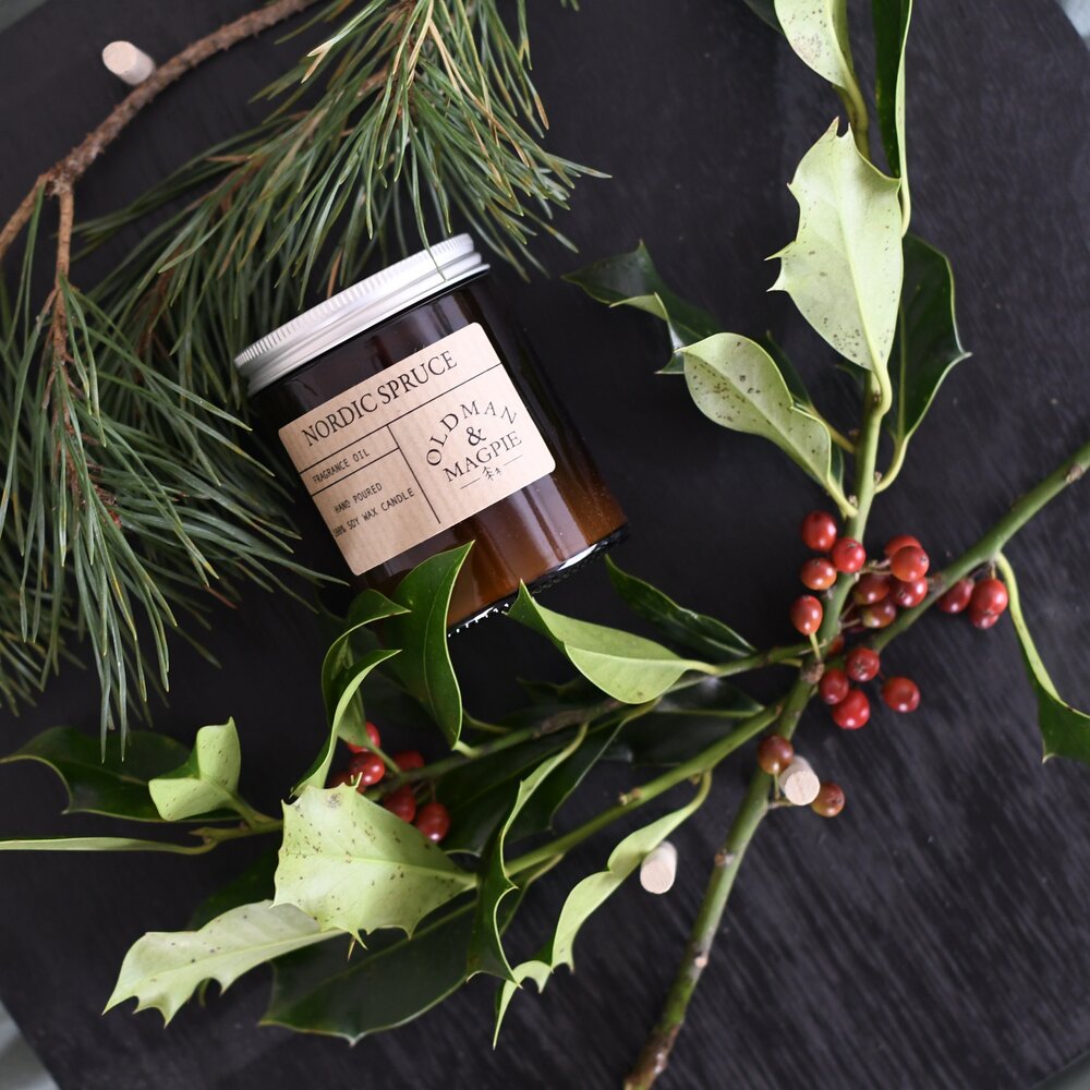 Nordic Spruce Candle, Soy Wax Candle Made in Lancashire