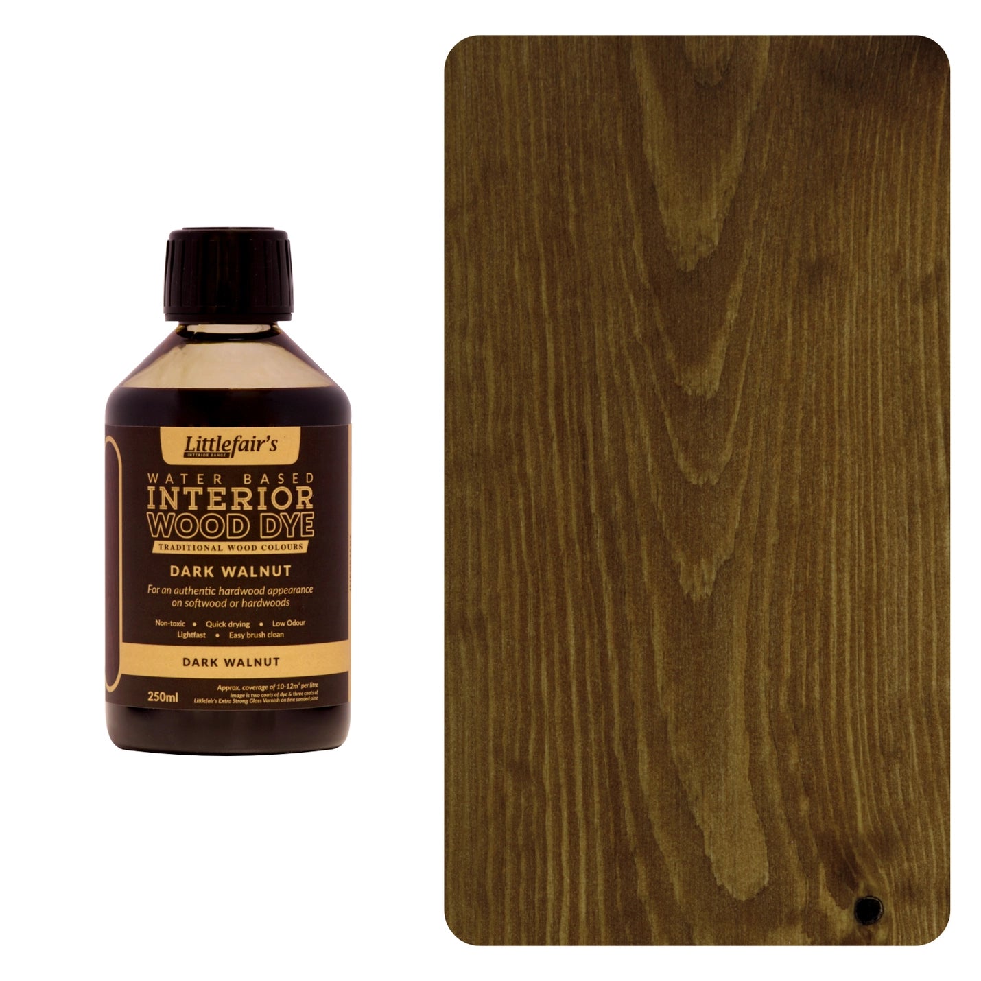 Dark Walnut - Littlefairs Interior Wood Dye